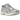 Asics Gel-1130 Cloud Grey Oatmeal sneakers i sidoprofil med beige mesh-ovandel, grå läderdetaljer och en dämpad vit och beige gummisula.