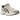 Asics Gel-1130 Cream Reddish Brown sneakers sedda från sidan med krämfärgad mesh, bruna detaljer, skosnören och synlig gel-häl