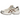Asics Gel-1130 Cream Reddish Brown sneakers sedd från sidan med en krämvit ovandel i mesh, bruna läderdetaljer och en dämpande gummisula
