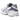 Asics Gel-1130 White Dusty Purple sneakers i sidoprofil, med vit ovandel, lila detaljer och en klassisk Gel-sula för bra komfort