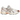 Asics Gel-1130 White Pure Silver Bronze sneakers i sidovy med vit mesh-ovandel, silverfärgade detaljer och en skulpterad sula.