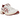 Asics Gel-1130 White Red Dahlia sneakers sidoprofil i vitt mesh med röda detaljer, klassiska Asics-ränder och stötdämpande Gel-sula