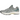 Asics GT-2160 Seal Grey Jewel Green sneakers i vinklad profil med grå mesh-ovandel, gröna detaljer och klassisk snörning.