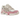 Asics Gel-NYC Cream Mineral Beige Pink sneakers i sidoprofil med beige mesh-ovandel, rosa accenter och vit yttersula med Gel-dämpning