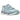 Asics Gel-NYC Cream Arctic Sky sneakers i sidoprofil med cremefärgad mesh, mockadetaljer, ljusblå accenter och stötdämpande Gel-mellansula