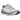Asics Gel-NYC White Glacier Grey sneakers sidoprofil i vit och grå mesh med detaljerad silverlogotyp, skosnören och solid gummisula