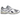 Asics Gel-DS Trainer 14 White Pure Silver sneakers i vinklad profil med vit mesh, silvriga detaljer och Asics-logotyp på sidan