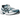 Asics Gel-1130 White Restful Teal sneakers i sidoprofil med vit meshovandel, mintgröna detaljer och den stötdämpande Gel-sulan