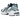 Asics Gel-1130 White Restful Teal sneakers i sidoprofil med vit mesh, teal detaljer och den klassiska Gel-mellansulan
