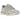 Asics Gel-NYC Cream Cloud Grey sneakers i sidoprofil med beige ovandel i mesh, grå läderdetaljer och en chunky mellansula i vitt och grått.
