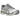 Asics Gel-Cumulus 16 Cream Clay Grey sneakers i vinklad profil, som visar ovandel i krämfärgad mesh med grå detaljer på en stötdämpande sula.
