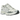 Asics Gel-NYC Cream Pure Silver sneakers i en vinklad profilvy med krämvit ovandel, silverfärgade detaljer och en rejäl sula.