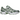 ASICS Gel-1130 Swamp Green Silver sneakers i sidoprofil med grön mesh-ovandel, silverslag och skosnören