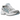 Asics Gel-1130 White Arctic Sky sneakers visade från sidan med vit mesh, silvriga detaljer och blåa inslag på en bekväm mellansula.