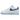 Nike Air Force 1 '07 'First Use - White University Blue' sneakers i sidoprofil med vit ovandel och ljusblå swoosh-logotyp.