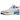 Jordan Spizike Low White Blue Void sneakers i sidoprofil med vit ovandel, blå detaljer, snören och dämpad sula.