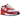 Nike Air Max 90 Peony Light Crimson sneakers i sidoprofil med rosa mesh-ovandel, röda detaljer och vit mellansula