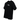 Stussy Fuzzy Dice Tee Black sneakers frontvy av svart t-shirt med vit grafik av tärningar och Stussy-logotyp tryckt på bröstet