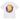 Stussy Sunset Tee White sneakers t-shirt sedd framifrån med grafiskt solnedgångstryck och logotyp i gult, orange och svart på vit bas