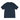 Stussy Bulldog Tee Navy sneakers t-shirt sett framifrån i marinblå bomull med ett grafiskt bulldogtryck på bröstet
