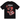 Stussy Rollers Tee Black sneakers frontvy med grafisk logotyp på bröstet i vitt tryck på en svart t-shirt i bomull