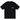 Stussy Rollers Tee Black sneakers frontvy som visar ett screentryckt motiv på en svart t-shirt i bomull med rund hals och korta ärmar