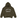 Fear of God Essentials Fleece Hoodie Military sneakers frontvy med huva, klassiskt logotryck på bröstet och en avslappnad passform i militärgrön.