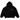 Fear of God Essentials Fleece Hoodie Black FW24 sneakers framifrån med svart hoodie, rundad hals och vitt Essentials logotryck över bröstet
