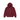 Stussy Basic Zip Hoodie Wine hoodie frontvy med vinrött tyg, dragkedja i fullängd och klassisk vit logotyp på bröstet
