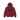 Stussy Basic Zip Hoodie Wine sneakers framsida i vinröd bomull med dragkedja i full längd och vit Stussy-logotyp tryckt på bröstet