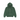 Stussy Basic Stussy Zip Hoodie Pine Pigment Dyed, mörkgrön zip-up hoodie med framifrån, vit logotyp på bröstet och huva med dragsko