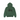 Stussy Basic Stussy Zip Hoodie Pine Pigment Dyed sneakers frontvy med dragkedja, huva, dragsko och Stussy logotyp i mörkgrön bomullskvalitet