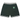 Corteiz Deala Knit Shorts Forest Green sneakers framifrån i skogsgrön stickad bomull med kontrasterande vit Corteiz-logotyp på benet