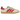 Adidas Gazelle Indoor Magic Victory Red sneakers i sidoprofil med beiga mockaöverdel och röda läderdetaljer