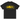 Corteiz OG Island Tee Black Yellow sneakers framifrånvy av svart t-shirt med tydligt gult Alcatraz logotyptryck på bröstet
