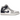 Jordan 1 Mid Wolf Grey Midnight Navy sneakers i sidoprofil med grå och vita läderdetaljer samt mörkblå accenter