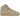 Nike Air Force 1 High '07 SP Billie Eilish Mushroom sneakers i vinkelad vy med ljusbrun mocka, kardborreband och matchande skosnören
