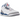 Jordan 3 Retro True Blue sneakers i en klassisk sidoprofil med vit ländercaps, blå detaljer och det ikoniska elefantmönstret.