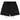 Fear of God Essentials Classic Fleece Sweatshort Jet Black sneakers sidoprofil med svart fleecematerial och resår i midjan