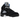 Jordan 5 Retro Black University Blue sneakers i vinkelvisning med svart ovandel, blå detaljer och synlig luftsula i hälen