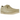 Clarks Wallabee Maple Suede sneakers i profil, utförda i beige mocka med den klassiska yttersulan i naturgummi och tydliga sömmar vid tåpartiet.