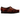 Clarks Wallabee Brown Cow Print sneakers i en klassisk sidoprofil med brun och vit koskinnsmönstrad mocka och rågummisula