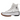 Converse Run Star Hike Hi White Black Gum sneakers i vinkelvikt vy med vit canvasovandel, svart häl och tandad gummisula