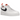 Nike Air Force 1 Low Pivot Point sneakers i vit och orange vinkelprofil med snören och slitstark gummisula