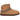 UGG Classic Mini Crescent Chestnut sneakers i en vinklad profil med brun mockaöverdel och mjukt fårskinnsfoder