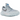 Jordan 1 Low Element Gore-Tex Glacier Blue Silver sneakers i sidoprofil med ljusblå och silvriga detaljer samt snören.