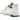New Balance 550 White Classic Green sneakers i sidoprofil med vit överdel i läder, gröna detaljer och klassisk sula