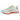 Nike Air Zoom Pegasus Premium Barely Green sneakers i vinkelad vy med ljusgrön ovandel, vita skosnören och slitstark gummisula