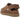 UGG Goldenstar Villa Clog Chestnut sneakers i en snygg sidoprofil med mockaöverdel, hälrem och synliga vita sömmar