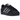 Adidas Superstar II Rhinestone Black Silver sneakers i sidoprofil med svart överdel, silverdetaljer och strass på de klassiska ränderna.